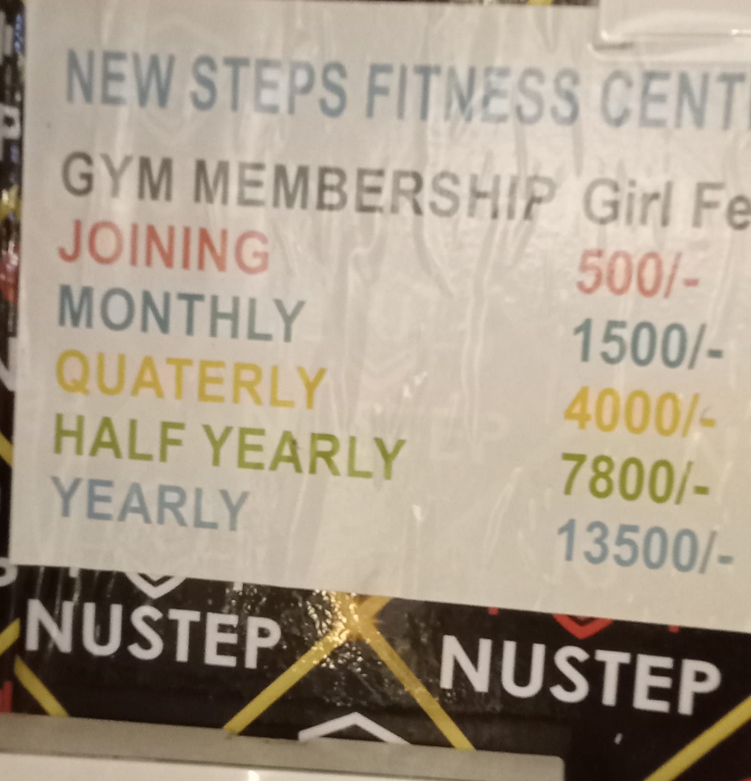 Fitness & Sports Alliance membership rate card